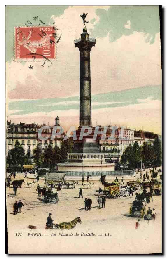 CPA Paris La Place de la Bastille 