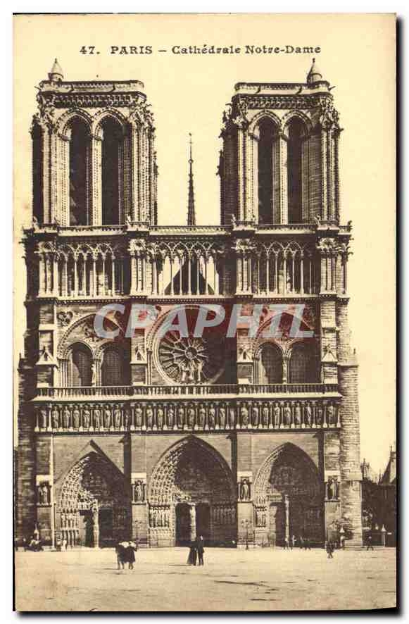 CPA Paris Cathedrale Notre Dame