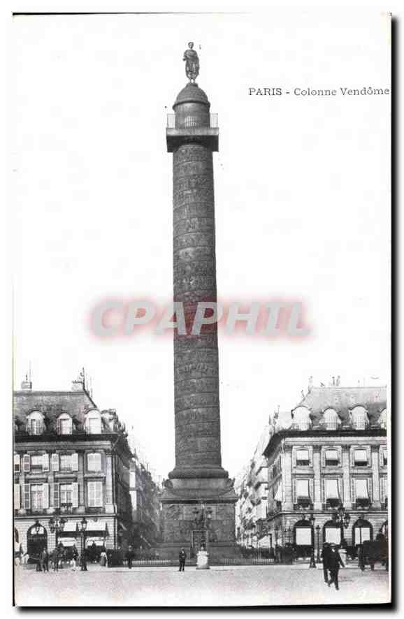 CPA Paris Colonne Vendome
