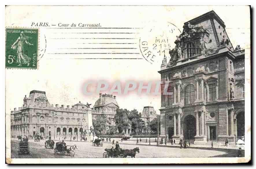 CPA Paris Cour du Carrousel 