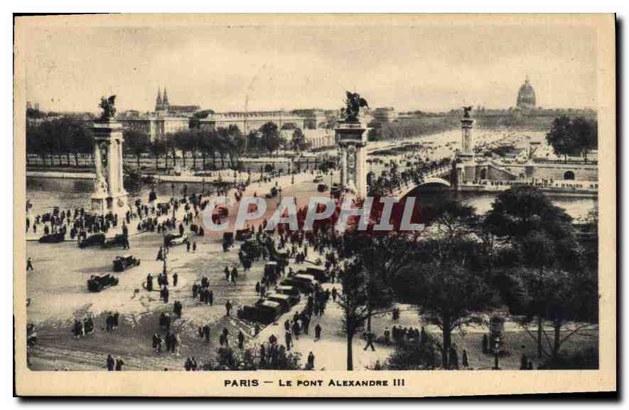 CPA Paris Le Pont Alexandre III 