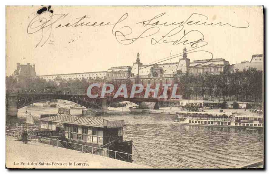 CPA Le Ponts des Saints Peres et le Louvre 