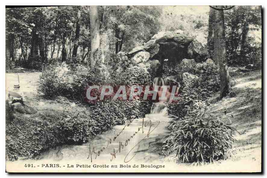 CPA Paris La Petite Grotte au Bois de Boulogne 