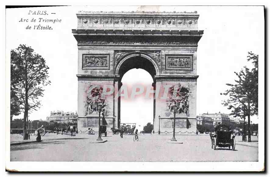 CPA Paris Arc de Triomphe de l'Etoile 