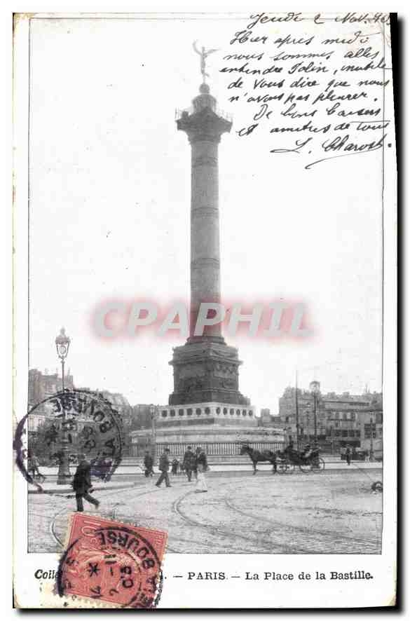 CPA Paris La Place de la Bastille 
