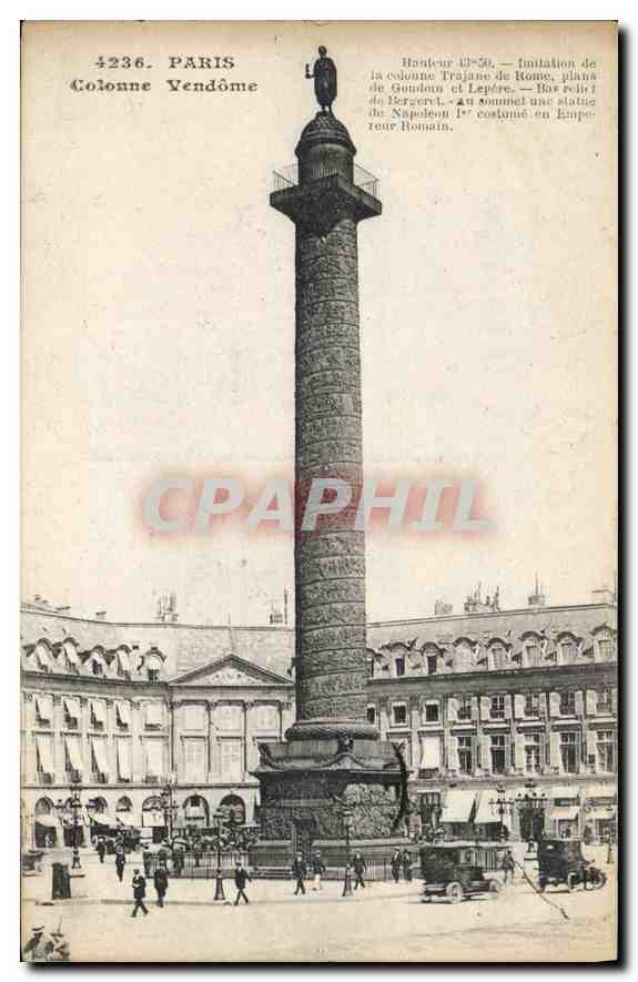 CPA Paris Colonne Vendome 