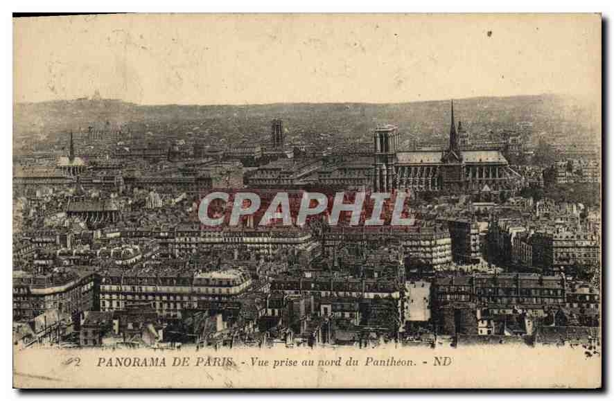 CPA Paris de Paris Vue prise au nord du Pantheon 