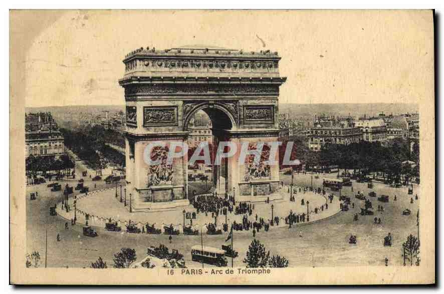 CPA Paris Arc de Triomphe 