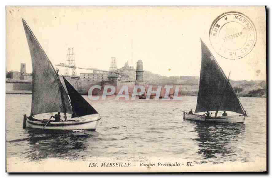 CPA Marseille Barques Provencales 