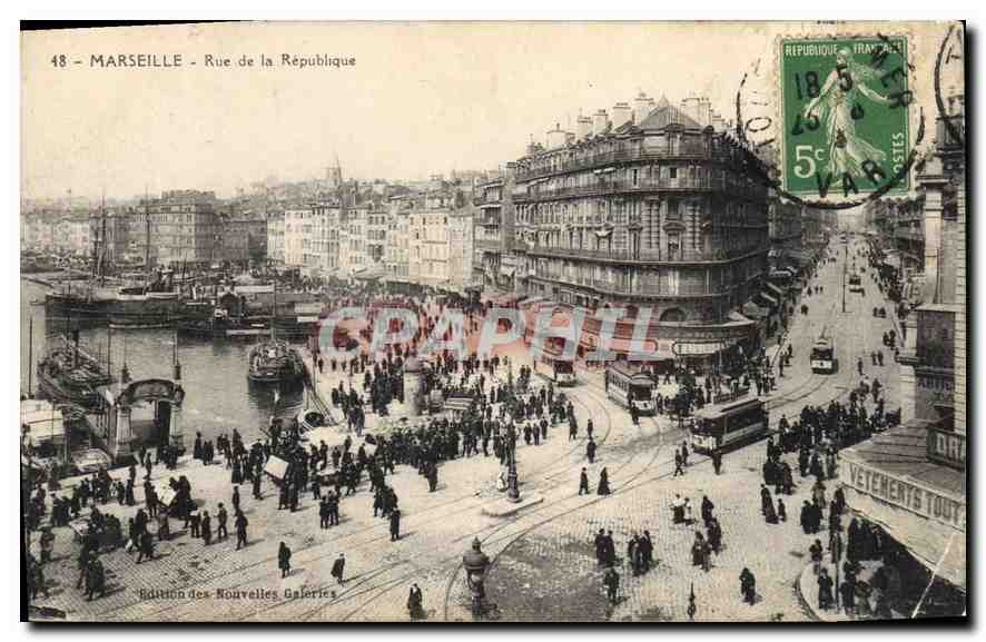 CPA Marseille Rue de la Republique 