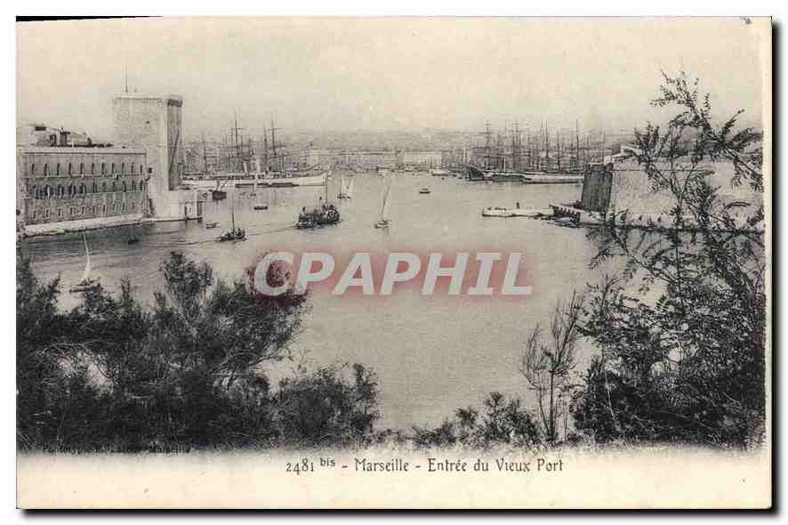 CPA Marseille Entree du Vieux Port