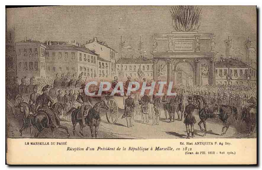 CPA Le Marseille du Passe Une Reception Imperiale a Marseille en 1812 