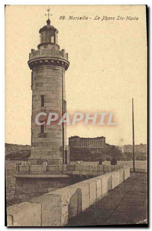 CPA Marseille Le Phare Ste Marie 