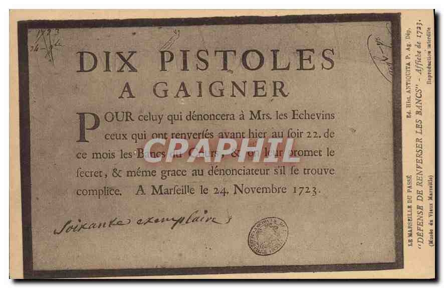 CPA Le Marseille du Passe 