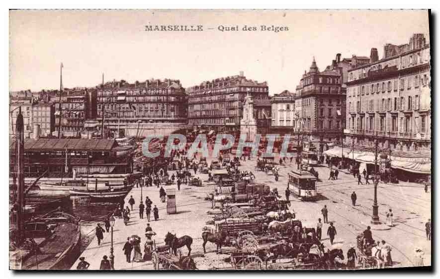 CPA Marseille Quai des Belges 