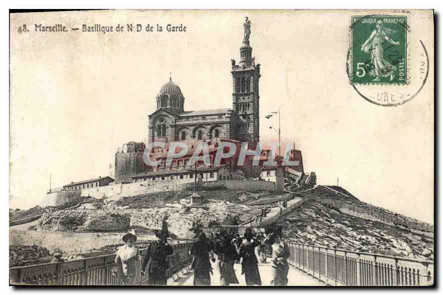 CPA Marseille Basilique de ND de la Garde 