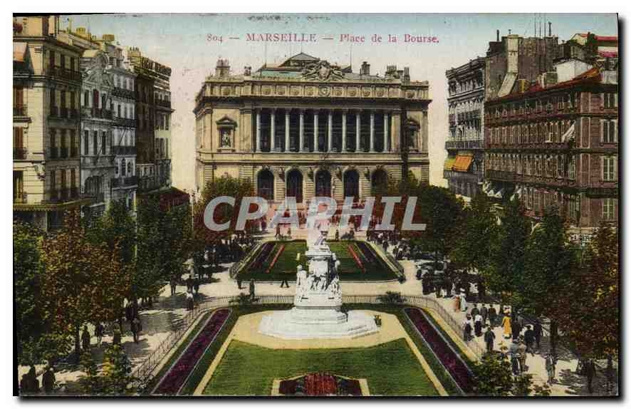 CPA Marseille Place de la Bourse 