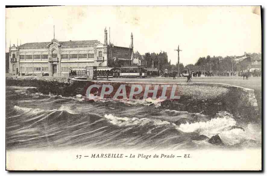 CPA Marseille La Plage du Prado 