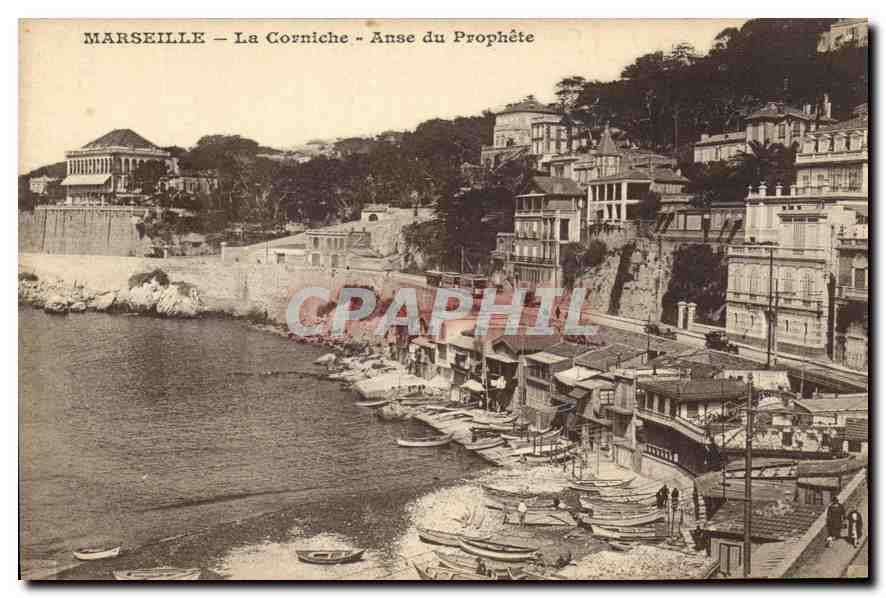CPA Marseille La Corniche Anse du Prophete 