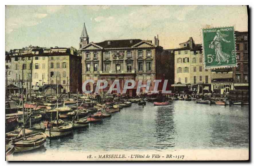 CPA Marseille L'Hotel de Ville 