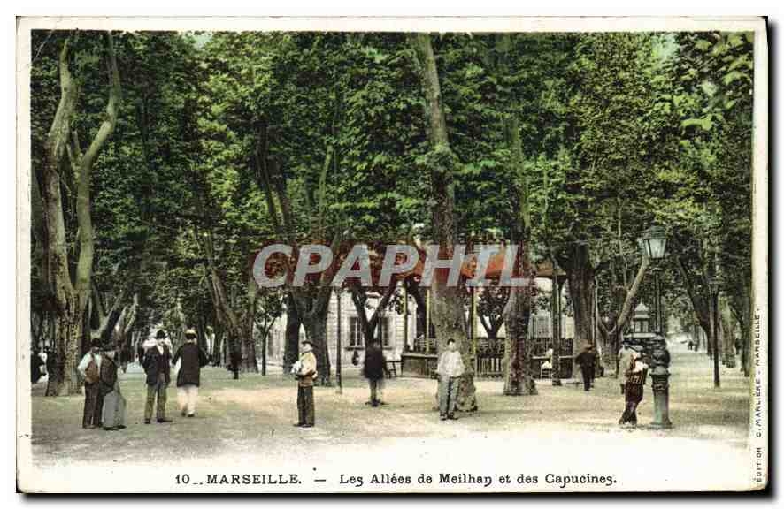 CPA Marseille Les Allees de Meilhan et des Capucines