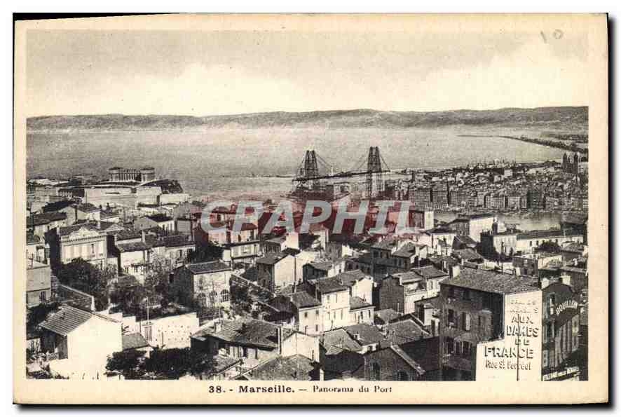 CPA Marseille Panorama du Port