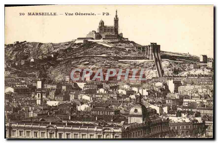 CPA Marseille Vue Generale 