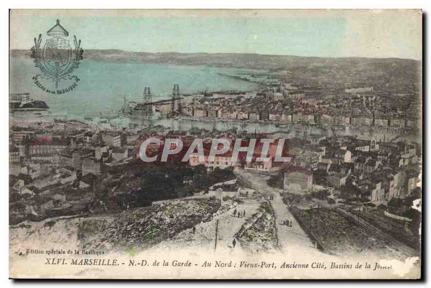 CPA Marseille ND de la Garde Au Nord Ancienne Cite