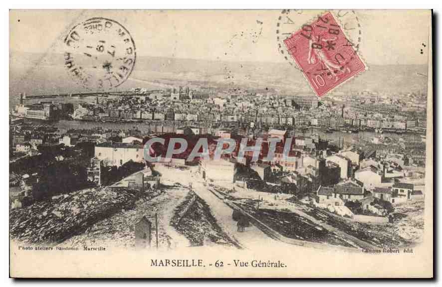 CPA Marseille Vue Generale 
