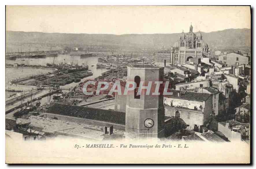 CPA Marseille Vue Panoramique des Ports