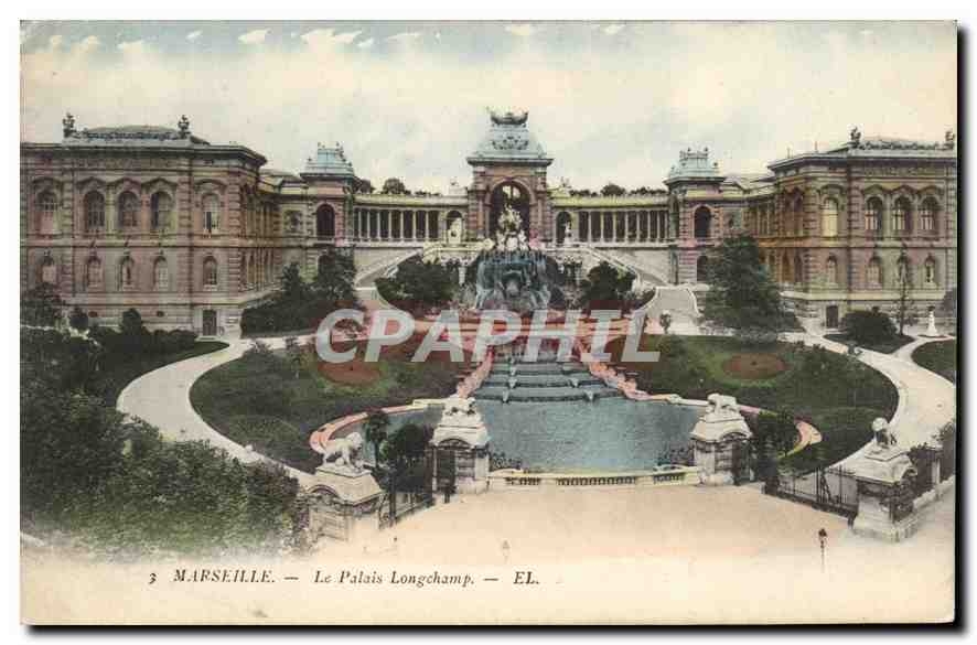 CPA Marseille Le Palais Longchamp 