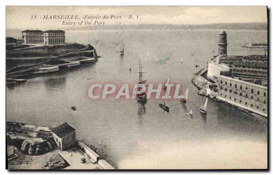 CPA Marseille Entree du Port