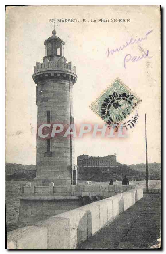 CPA Marseille Le Phare Ste Marie 