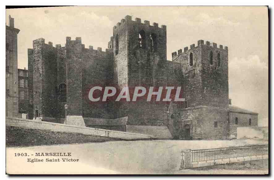 CPA Marseille Eglise Saint Victor 