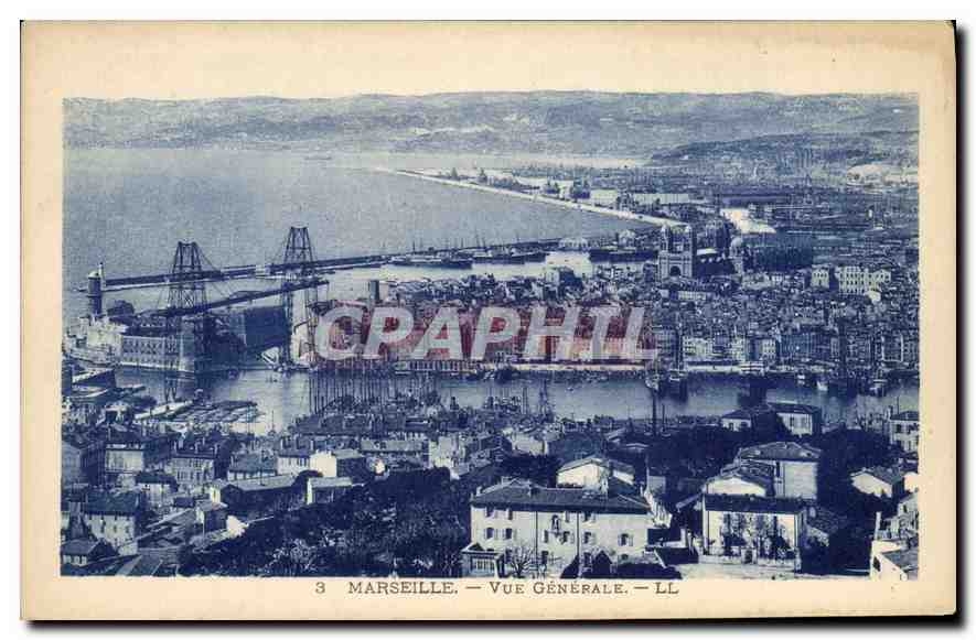 CPA Marseille Vue Generale 