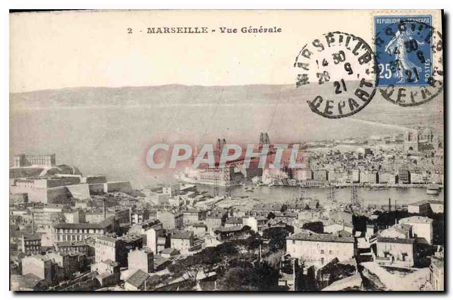 CPA Marseille Vue Generale 