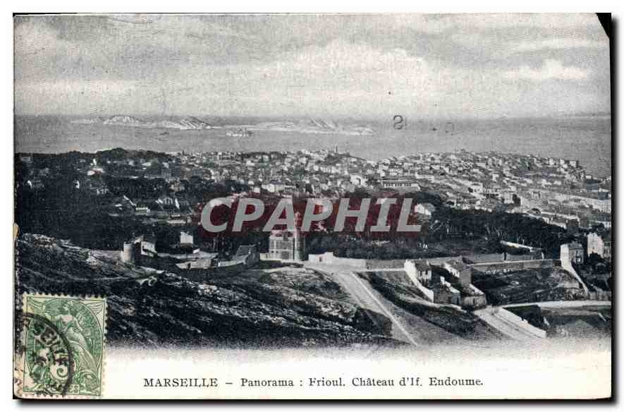CPA Marseille Panorama Frioul Chateau d'If Endoume