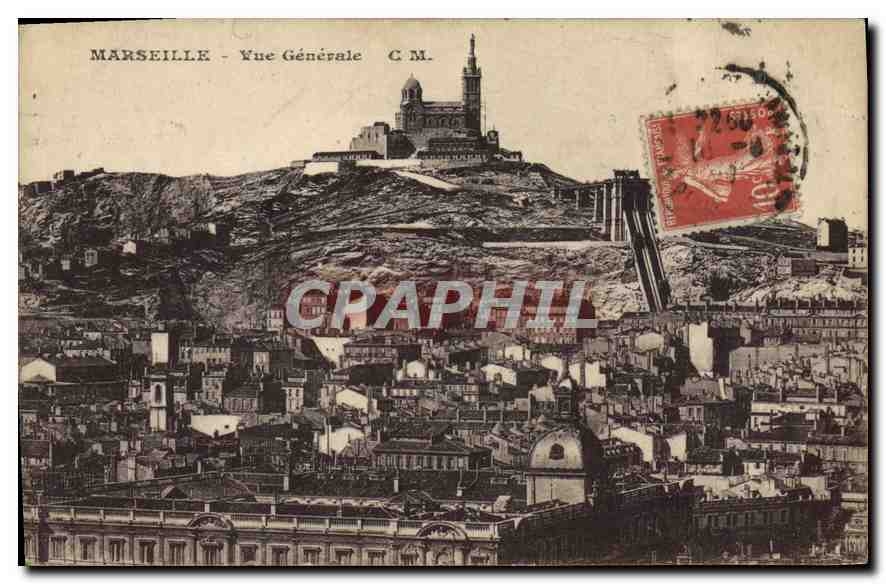 CPA Marseille Vue Generale 