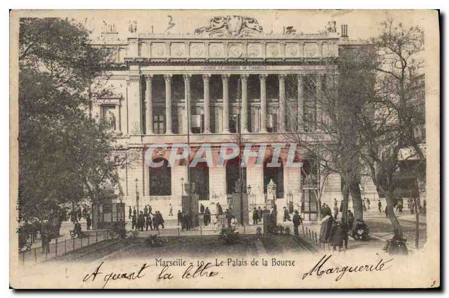 CPA Marseille Le Palais de la Bourse 