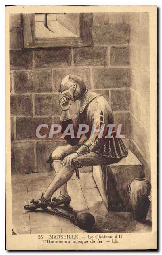 CPA Marseille Le Chateau d'If L'Homme au masque de fer