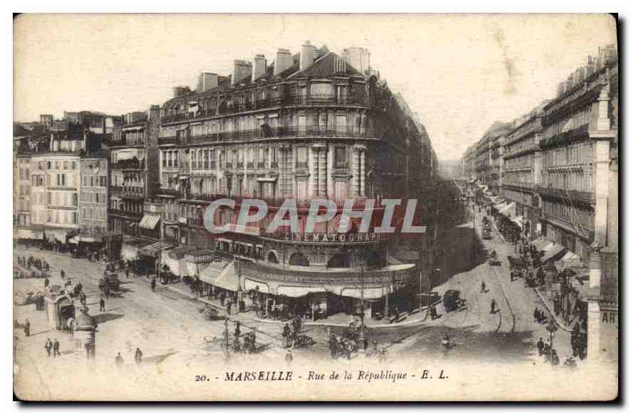CPA Marseille Rue de la Republique 