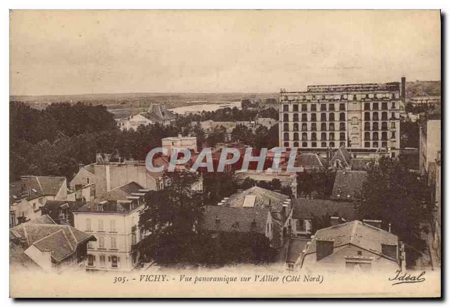 CPA Vichy Vue panoramique sur l'Allier Cote Nord 