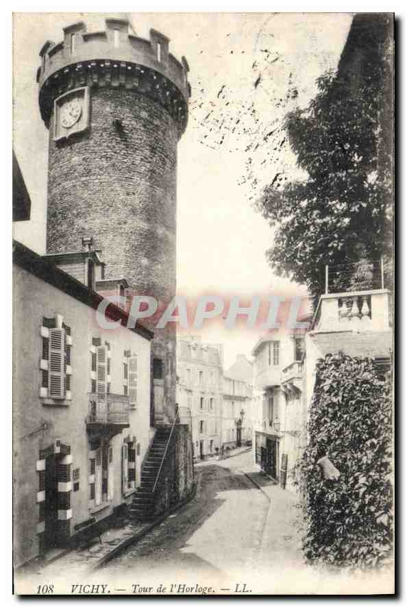 CPA Vichy Tour de l'Horloge 