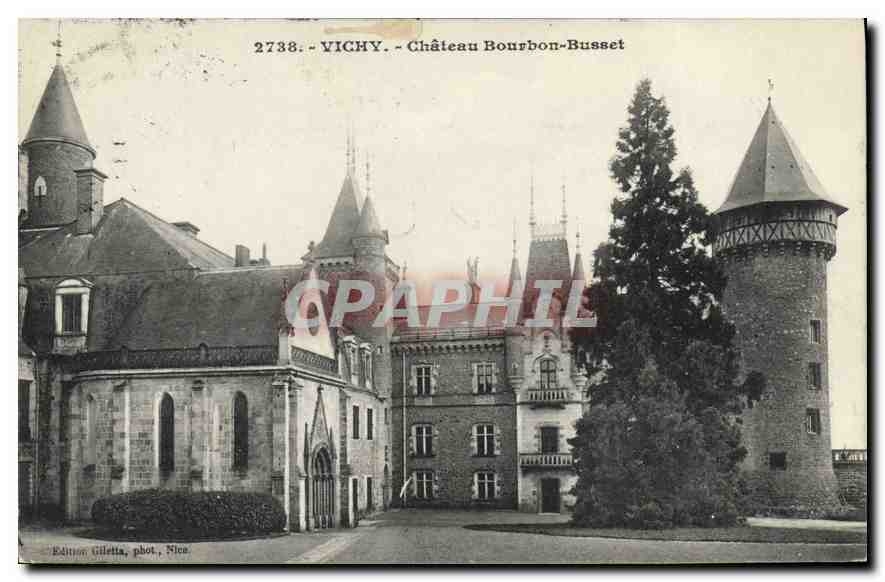 CPA Vichy Chateau Bourbon Busset 