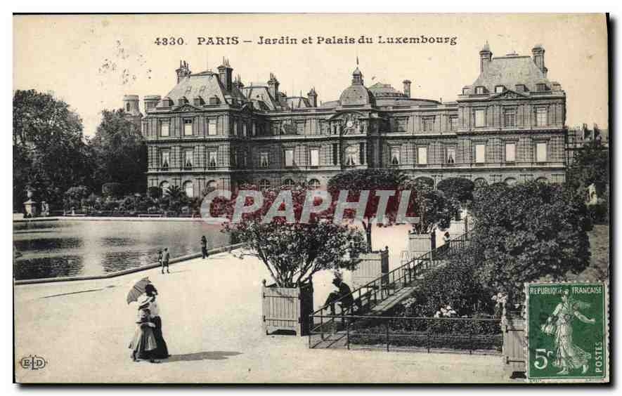 CPA Paris Jardin et Palais du Luxembourg