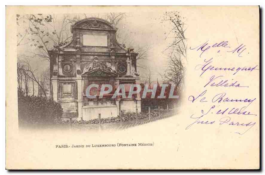 CPA Paris Jardin du Luxembourg Fontaine Medicis