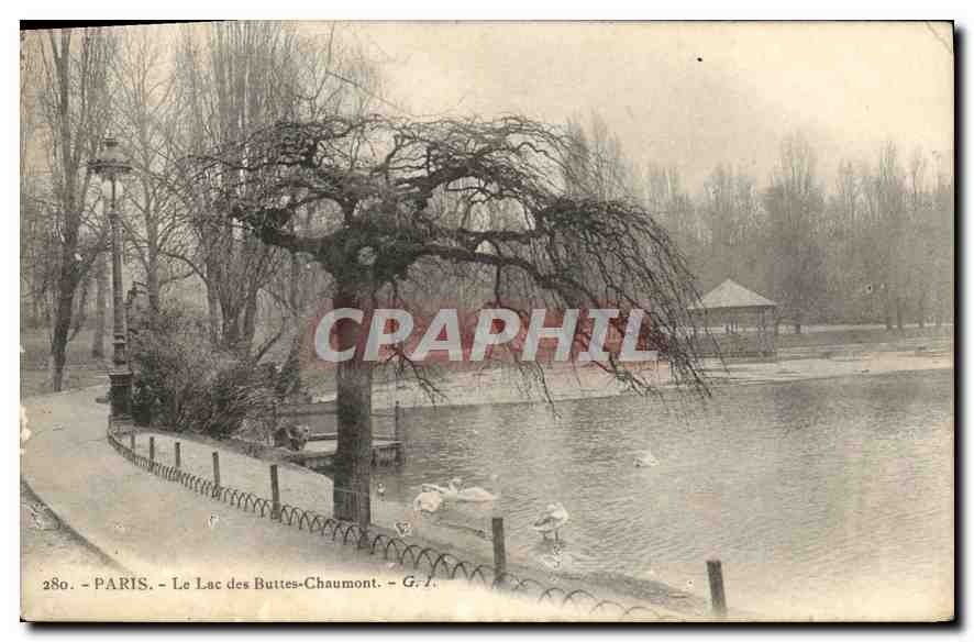 CPA Paris Le Lac des Buttes Chaumont