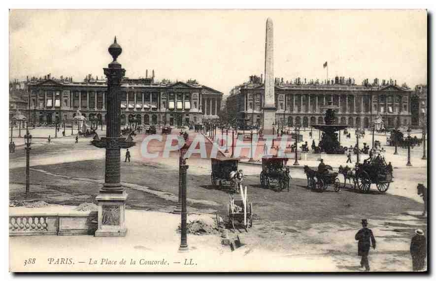 CPA Paris La Place de la Concorde 
