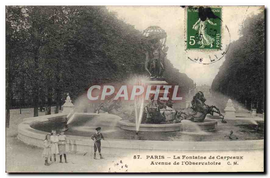 CPA Paris La Fontaine de Carpeaux Avenue de l'Observatoire