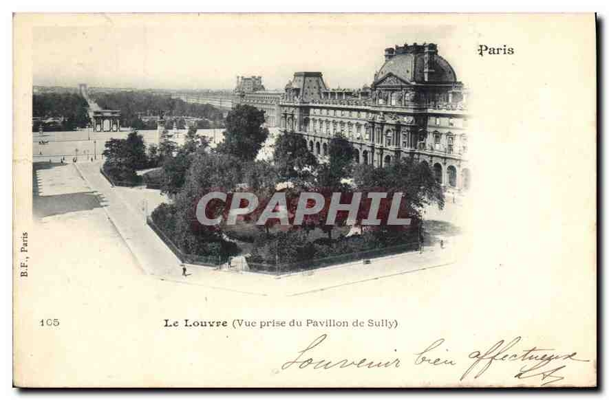 CPA Paris Le Louvre Vue prise du Pavillon de Sully